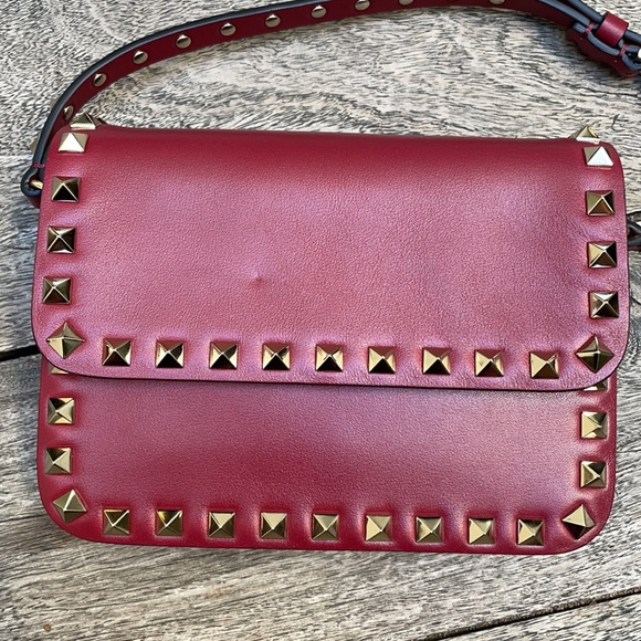 NEW Valentino Rockstud Crossbody Calfskin Bag - Picture 4 of 11